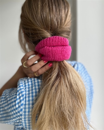 Chunky Scrunchie - Begyndervenlig strikkeopskrift (gratis)